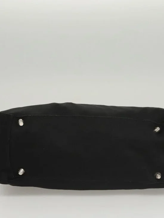 FENDI Hand Bag Nylon Black Silver Auth 122023 - Picture 6 of 16